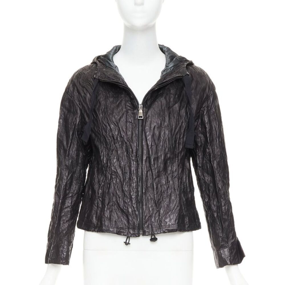 Prada 2011 Lambskin Hooded Jacket